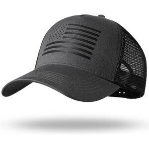 American Flag Trucker Hat Mesh Snapback Adjustable Baseball Cap for Men Women